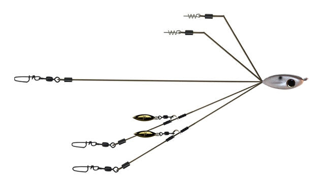 BFL SmackDown Perfection Rig_Shad - Gold Blades