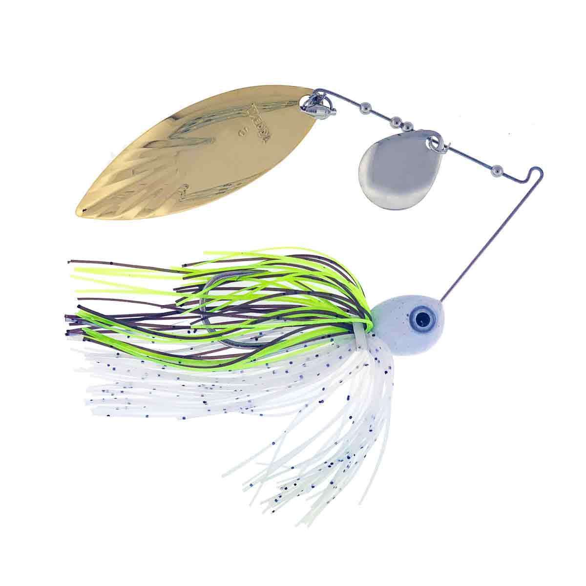 Mark Dove River Special Colorado/Willow Spinnerbait _Threadfin Shad Nickel/Gold