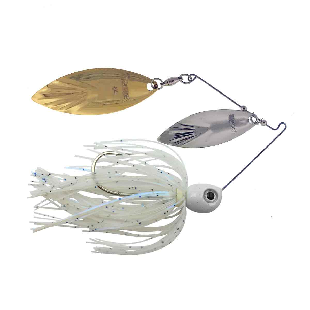 Mark Dove River Special Double Willow Spinnerbait_Blue Glimmer - Nickel/Gold