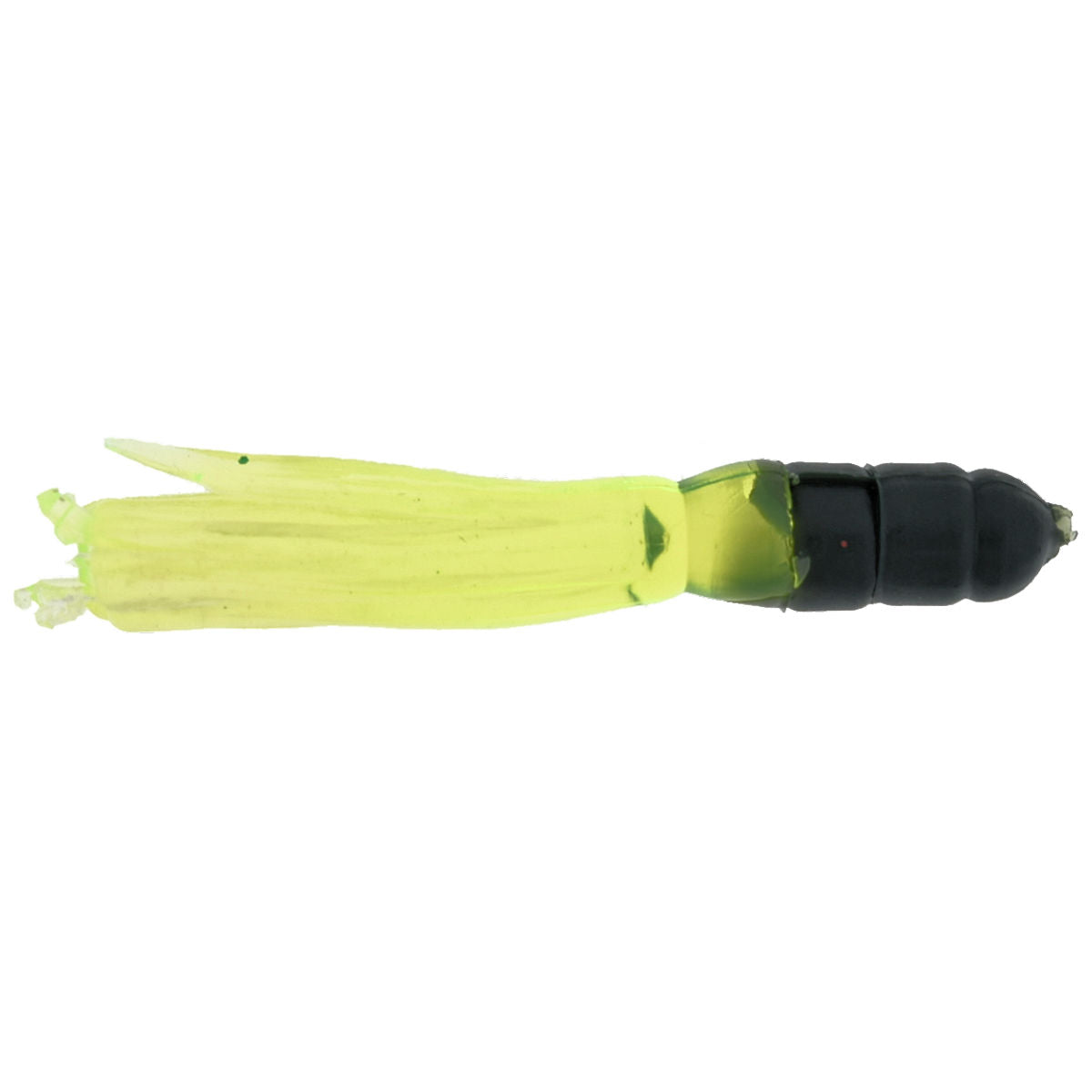 Solid Body Crappie Tubes_Black Chartreuse