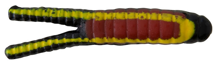 Johnson Fishing Beetle Spin Nickel Blade_Black Yellow Stripe Red Belly