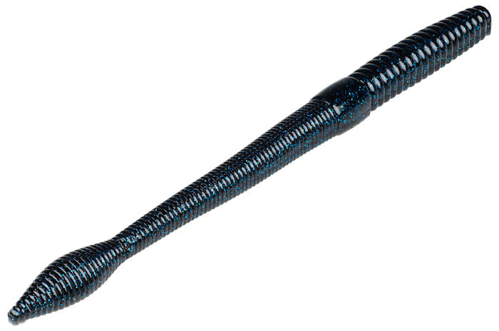 Strike King KVD 8" Bull Worm Black Blue Flake