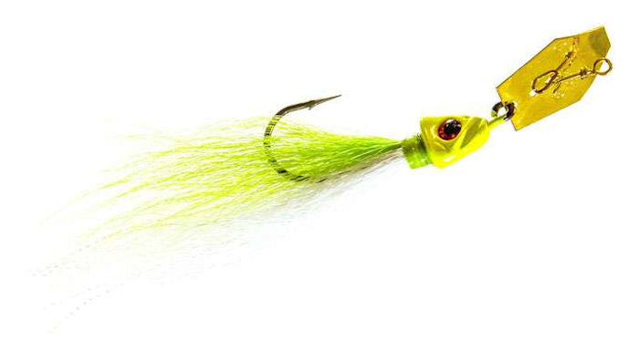 ChatterBait Bucktail_Chartreuse White