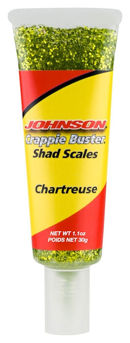 Johnson Fishing Crappie Buster Shad Scales_Chartreuse