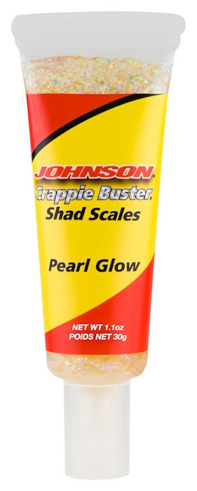 Johnson Fishing Crappie Buster Shad Scales_Pearl Glow
