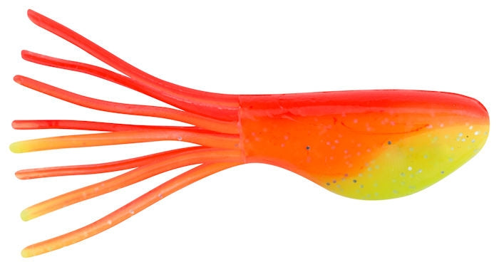 Johnson Fishing Crappie Buster Shad Tubes_Red Yellow Sparkle*