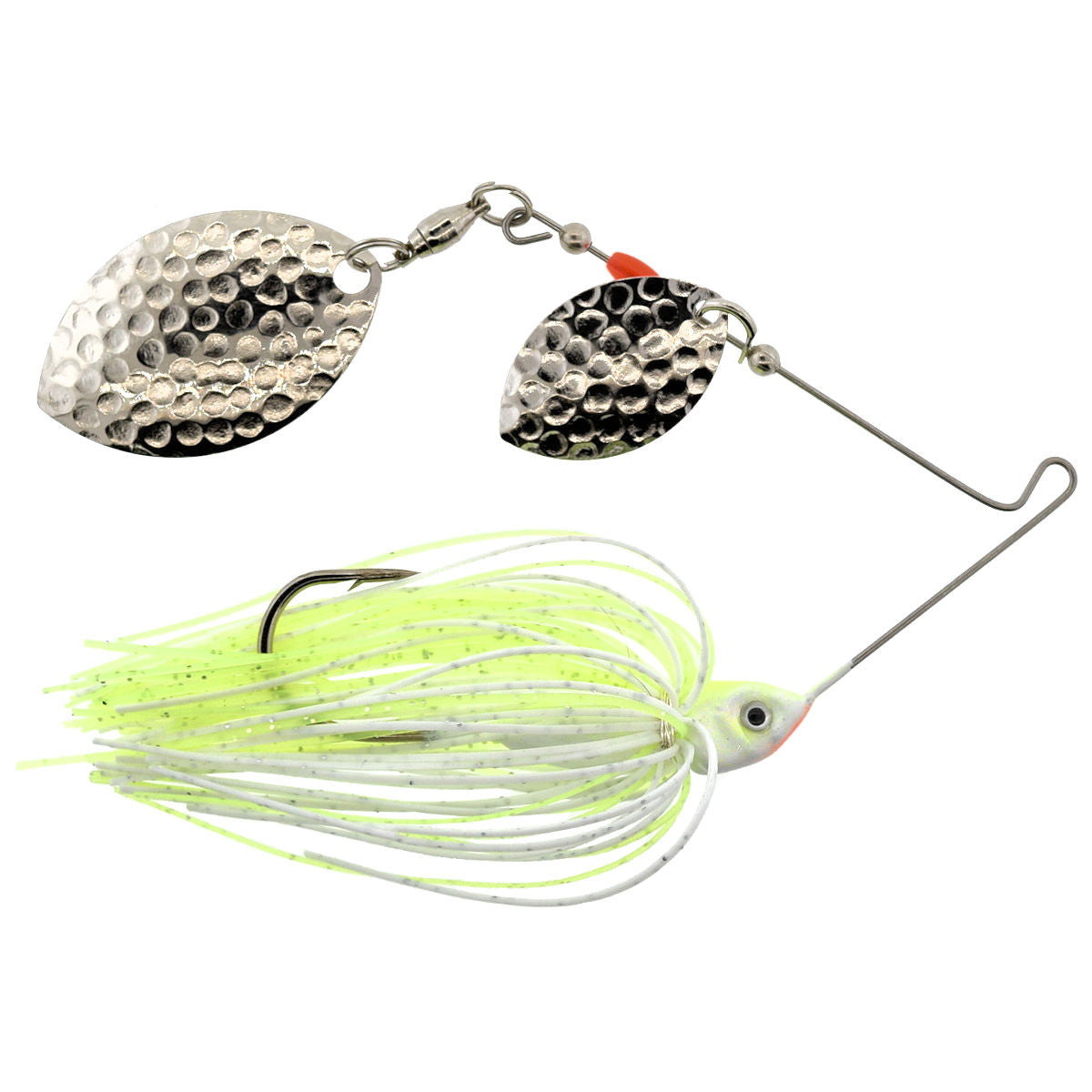 Double Turtle Back Hidden Head Spinnerbait_Chartreuse Shad