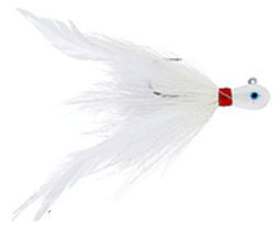 Cumberland Pro Lures Prayer Jig_White/Red Thread/Pearl Shimmer