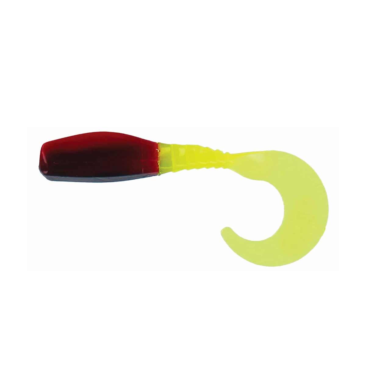Curly Tail Crappie Minnow_Black/Red/Chartreuse