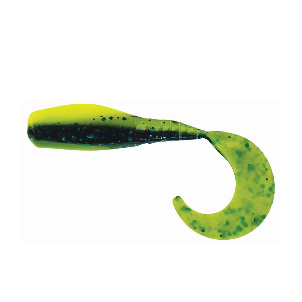 Curly Tail Crappie Minnow_Junebug Chartreuse