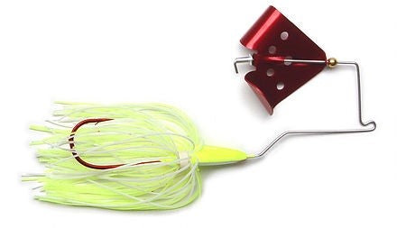 Cavitron Buzzbait_Chartreuse White/Red Blade