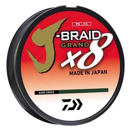 Daiwa J-Braid Grand 8x Braided Line - Dark Green, Daiwa, J, Braid, J-Braid, Jbraid, 8x, 4x, Grand, Braided, Braid, Line, Dark, Green, Frog, Pitch, Flip
