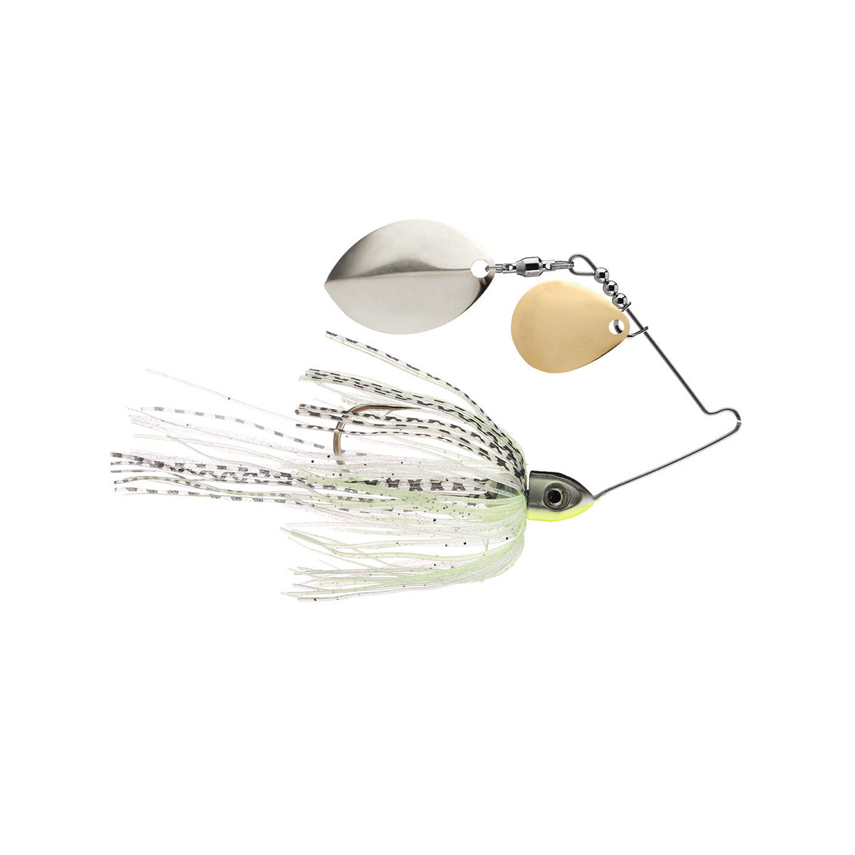 Rapid Fire Double Willow Spinnerbait_Spot Remover - Gold/Nickel