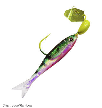 Chatterbait Flashback Mini_Chartreuse Rainbow - Fishermans Central
