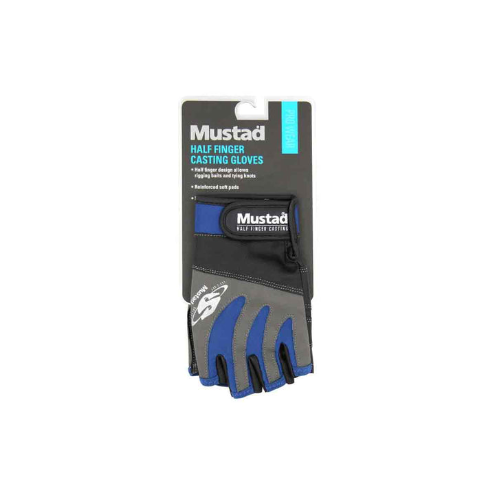 Mustad Half Finger Casting Gloves
