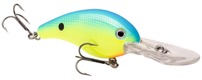 Strike King Pro-Model 10XD Powder Blue Back Chartreuse