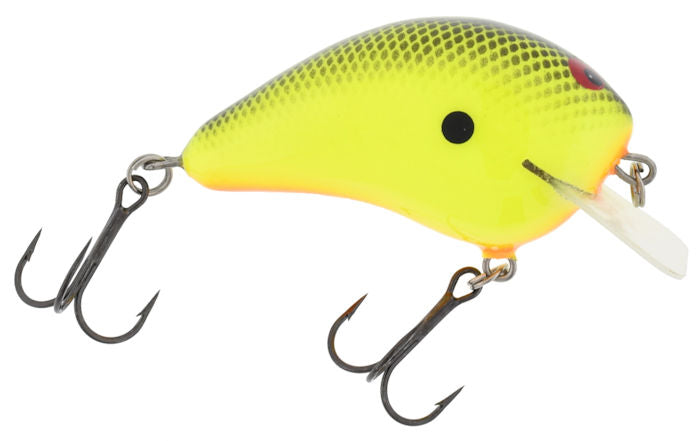 PH Custom Lures Huntin P Squarebill Crankbait_Chartreuse/Black