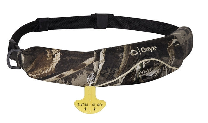 Onyx Manual Inflatable Life Jacket - Belt Pack - Realtree Max-5