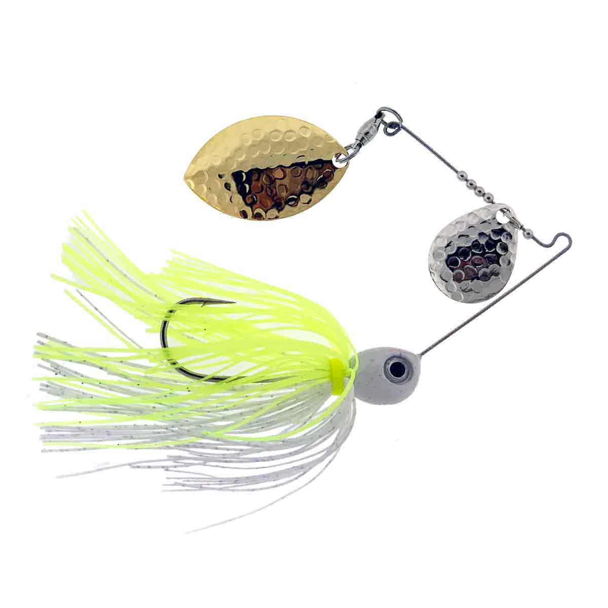 Mark Dove River Special Colorado/Turtle Spinnerbait_Chartreuse White - Nickel/Gold