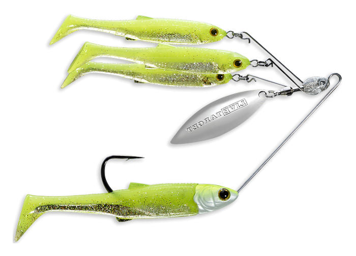 Baitball Spinner Rig_Chartreuse Silver
