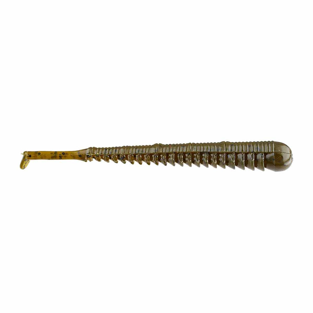 Gene Larew Ned Rig Inch Worm 3" Soft Plastic Finesse Bait – Green Pumpkin Color