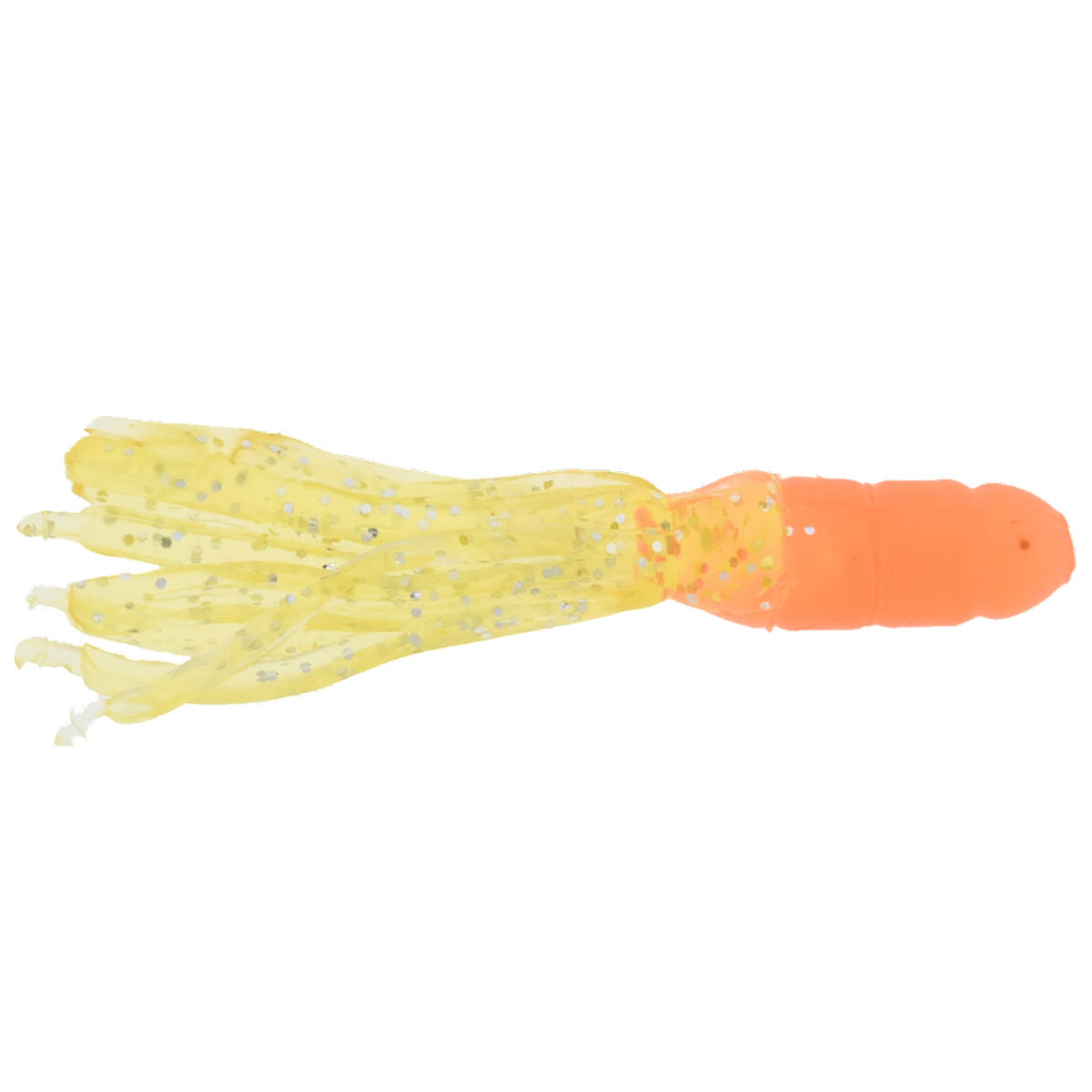 Solid Body Crappie Tubes_Orange Chartreuse