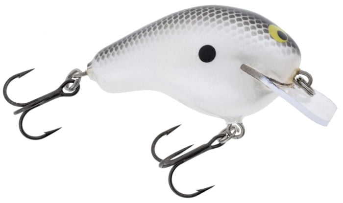 Old School Balsa Baits Squarebill 1 Black/Pearl