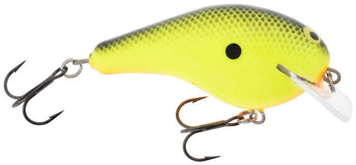 Old School Balsa Baits Squarebill 2 Black/Chartreuse