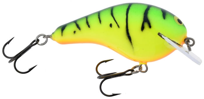 Old School Balsa Baits Squarebill 2 Fire Tiger