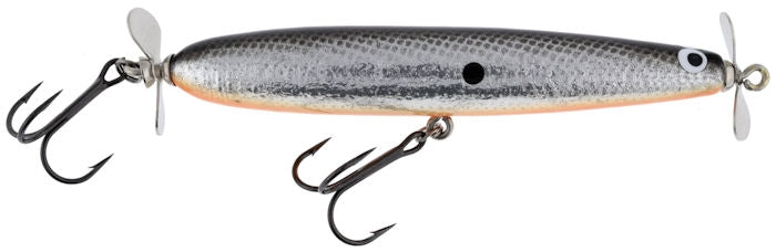 Old School Balsa Baits Twin Spin Foil Black Orange Belly