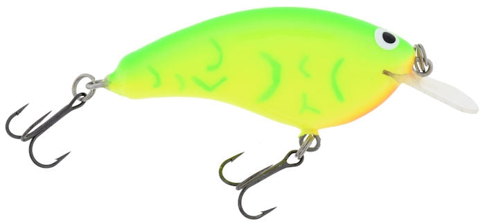 Old School Balsa Baits Wesley Strader W1 Chartreuse/Coachdog