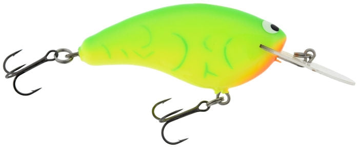 Old School Balsa Baits Wesley Strader W2 Chartreuse/Coachdog