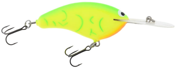 Old School Balsa Baits Wesley Strader W3 Chartreuse/Coachdog