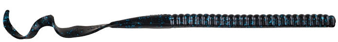 Berkley PowerBait Power Worm Black Blue Flake