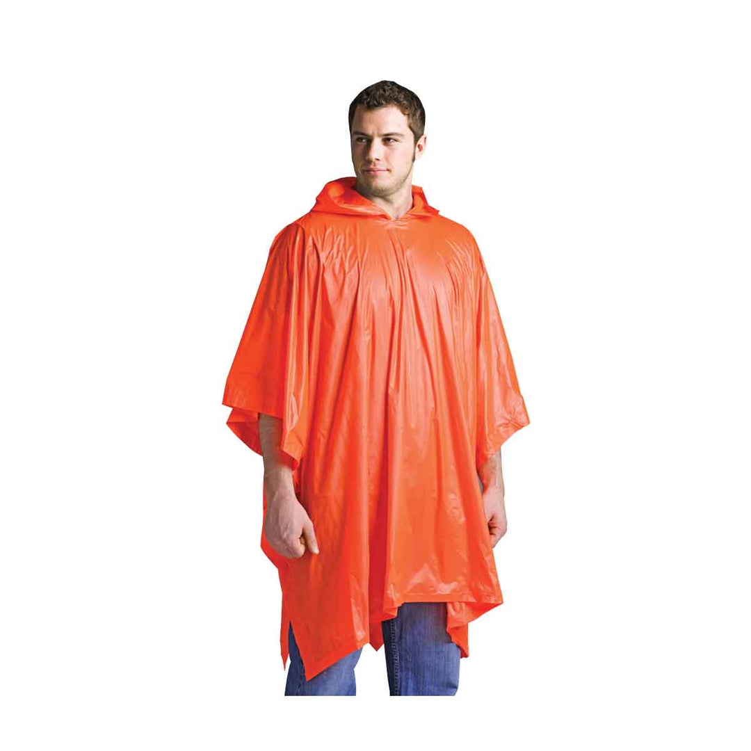 Coghlan’s orange Rain Poncho – Lightweight Waterproof Outdoor Gear
