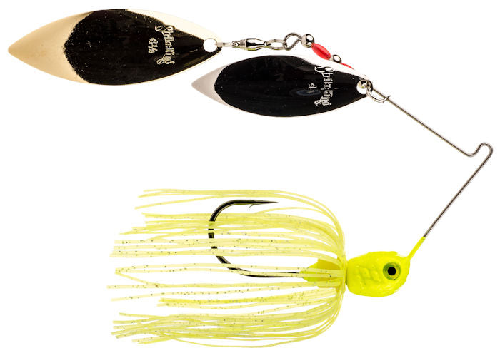 Premier Pro-Model Spinnerbait_Hot Solid Chartreuse - Gold/Gold
