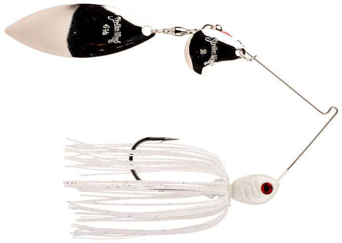 Premier Pro-Model Spinnerbait_Hot Solid White - Silver/Silver
