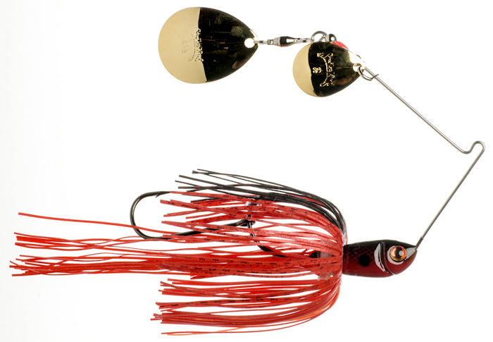 Premier Plus Double Colorado Spinnerbait_Red Crawfish - Gold/Gold