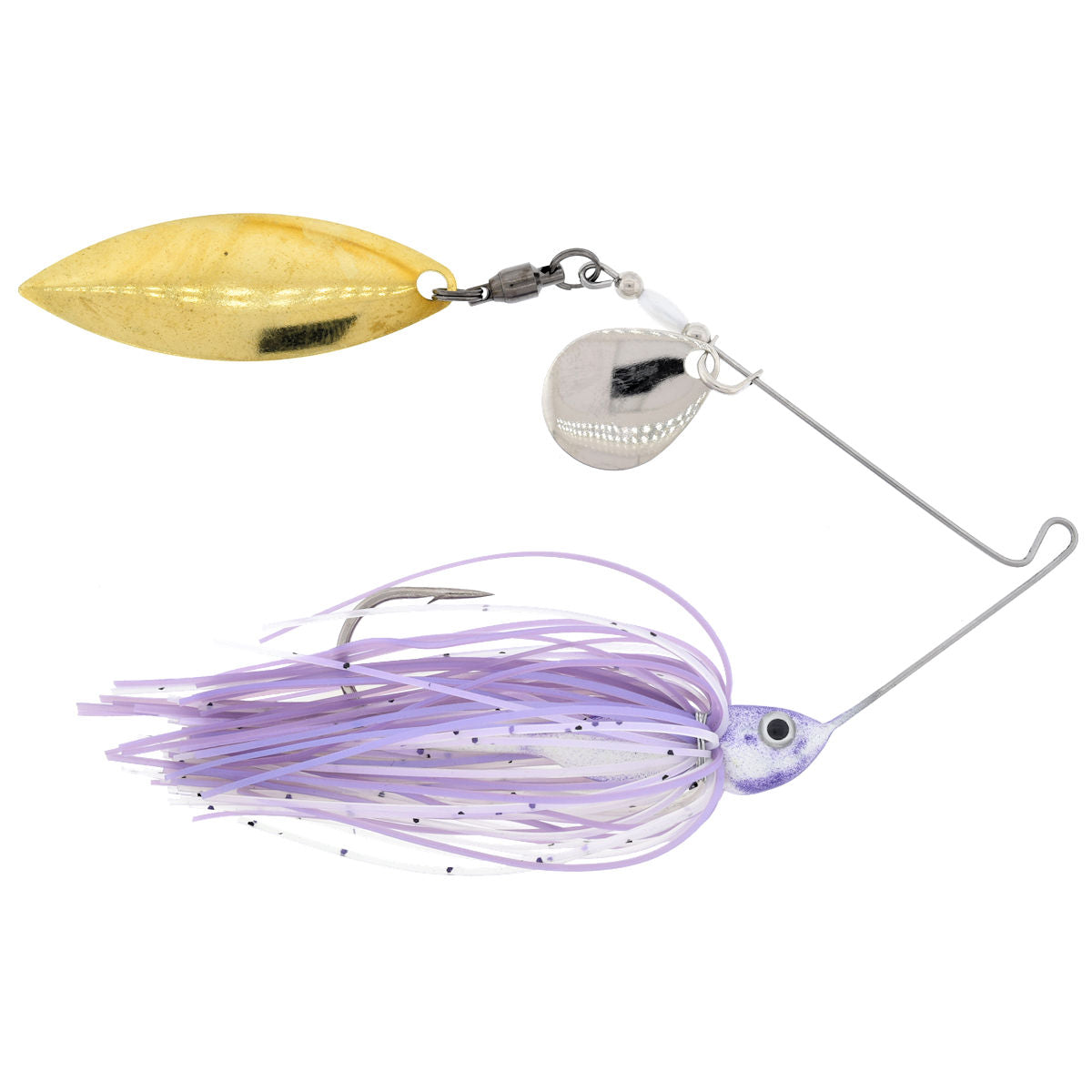 Glimmer Series Colorado/Willow Spinnerbait_Purple Shad - Silver/Gold