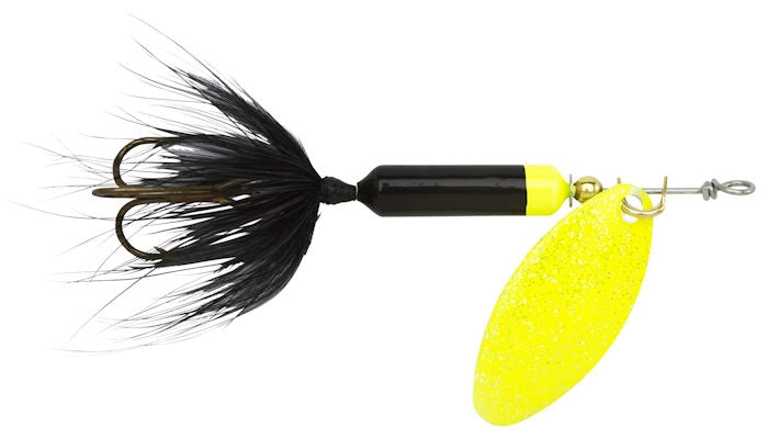 Original Rooster Tail_Black Chartreuse - Fishermans Central