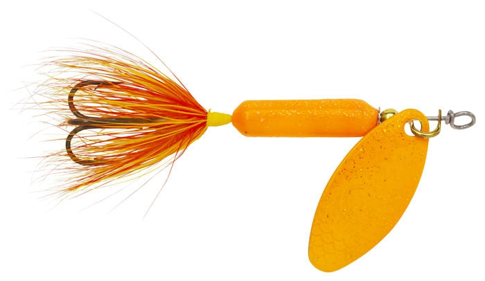 Original Rooster Tail_Glitter Orange - Fishermans Central