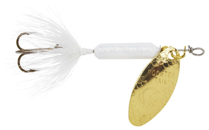 Original Rooster Tail_Glitter White - Fishermans Central