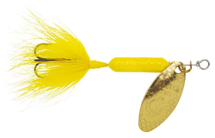 Original Rooster Tail_Glitter Yellow - Fishermans Central