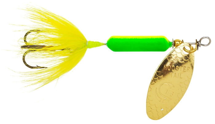 Original Rooster Tail_Lime Chartreuse - Fishermans Central