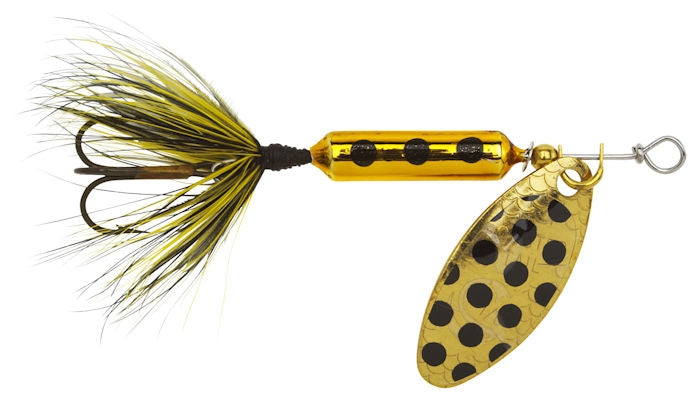 Original Rooster Tail_Metallic Gold Spot - Fishermans Central