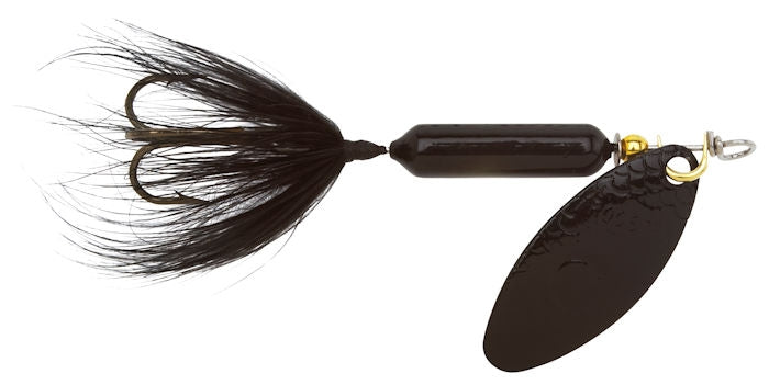 Original Rooster Tail_Midnight Black Blade - Fishermans Central