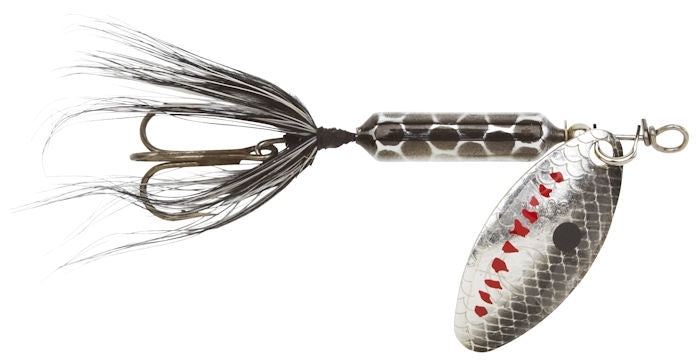 Original Rooster Tail_Metallic Silver Black - Fishermans Central