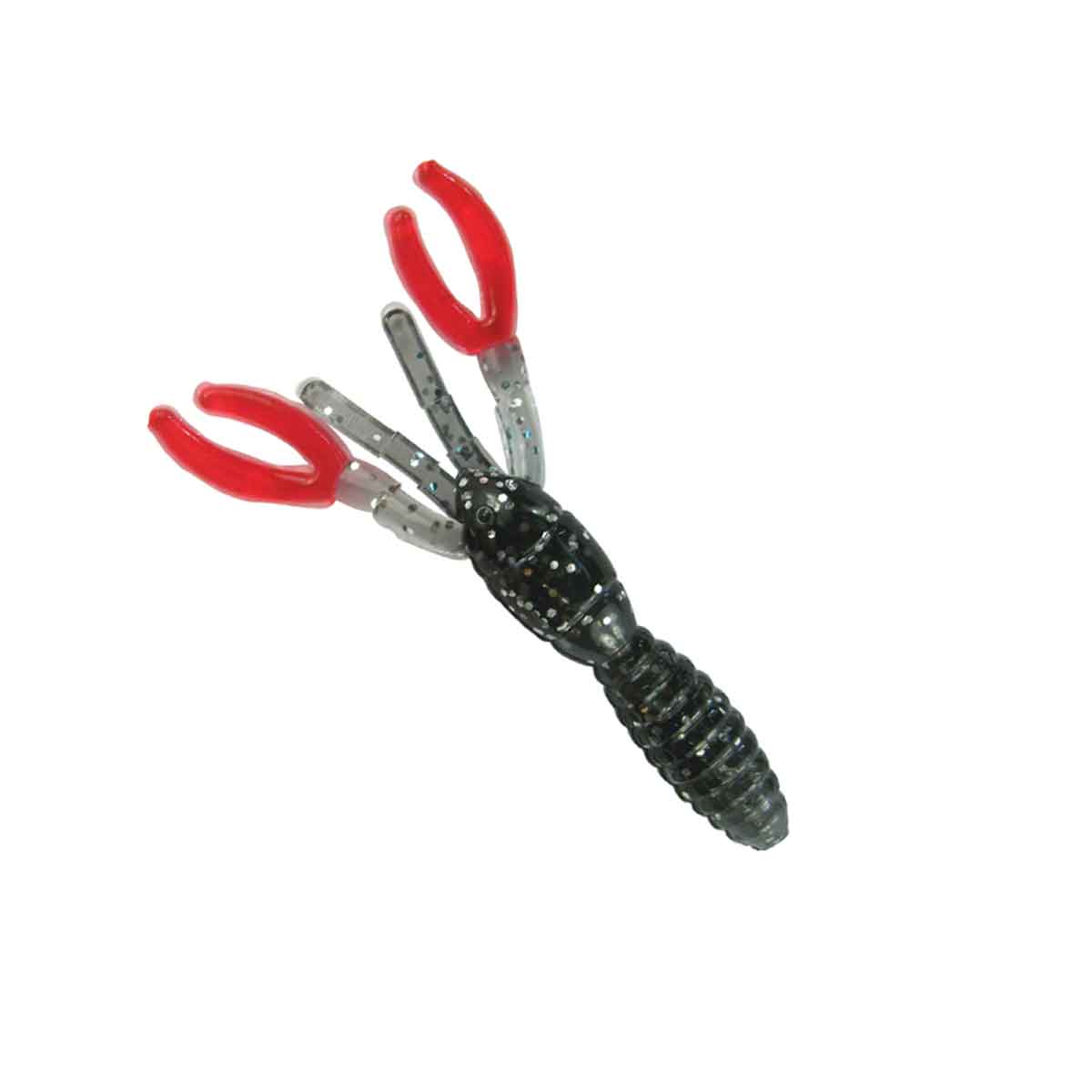 Crappie Craw_Smoke Sparkle Red