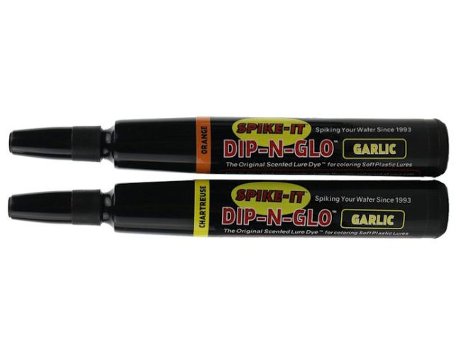 Spike-It Dip-N-Glo Marker Garlic 2-Pack_Chartreuse/Orange