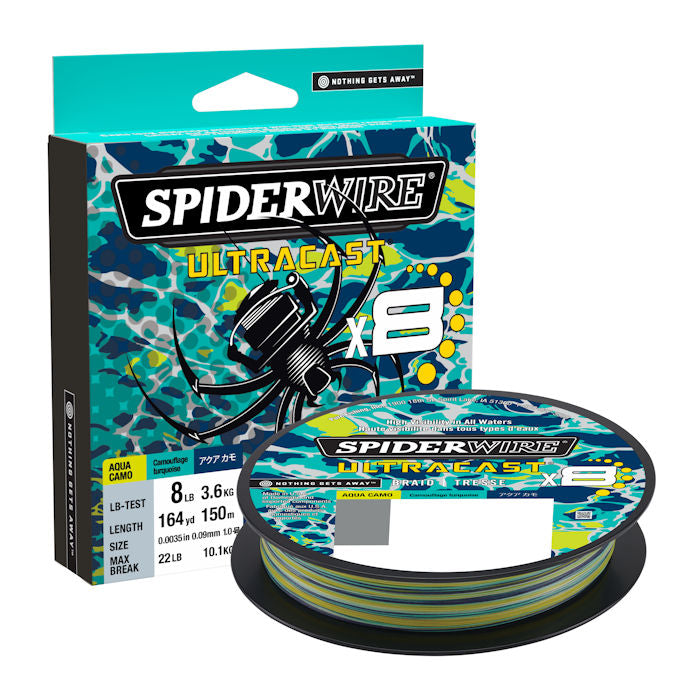 Spiderwire Ultracast x8 Braid - Aqua Camo